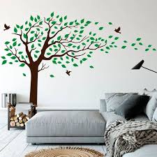 Large Tree And Birds Wall Decal Tree