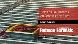 holes as fall hazards on construction sites
