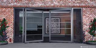 custom glass pivot front doors modern