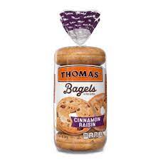 thomas cinnamon raisin bagels 6 count