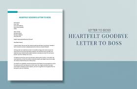 free goodbye letter template