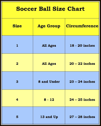 The Official Standard Soccer Ball Sizes For All Age Groups