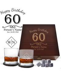 60th birthday whiskey gles box sets
