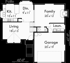 split level house plans 3 bedroom