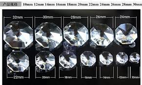 Lots 50pcs Octagon Clear Crystal Glass