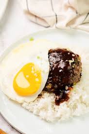 hawaiian loco moco hamburger steak