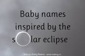 baby names inspired by the solar