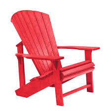 Adirondack Resin Chair Red Pool