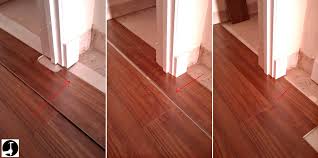 how to lay laminate in a doorway for