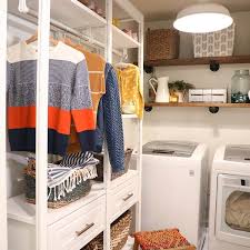 laundry room storage makeover with the