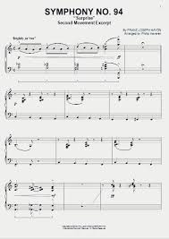 Download and print in pdf or midi free sheet music for surprise symphony by franz joseph haydn arranged by jose villegas for piano (solo). The Surprise Symphony Piano Sheet Music