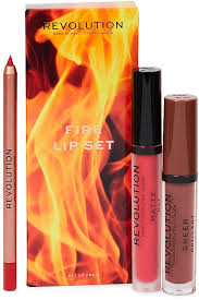 makeup revolution fire lip set lippen