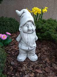Garden Gnome Statue Concrete Dwarf With