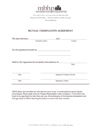 lease termination agreement templates