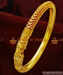 Br178 2 6 Size Traditional Mens Gold Kappu Design Guarantee Imitation Bracelet