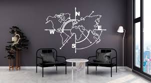 World Map Wall Decal Wall Stickers