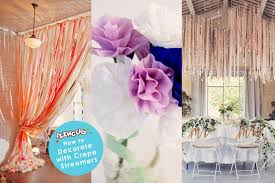 stylish ways to use crepe paper streamers