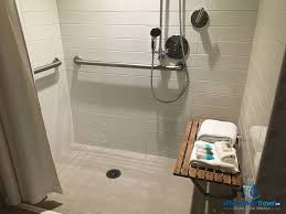 Everything in the bathroom will share one large open space, with an extra another option to consider in a handicap accessible bathroom is a combination toilet and bidet to assist the user with cleaning him or herself. Understanding Ada Design Requirements For Hotels Wheelchair Travel
