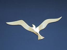 Vintage Flying Seagull Wall Sculpture