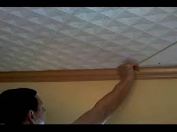 styrofoam ceiling tiles installation by