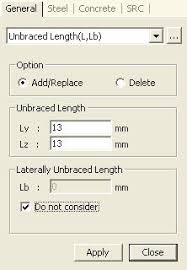 unbraced length l lb
