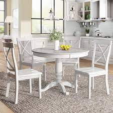 white faux marble top dining set seats