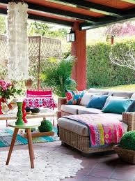 Bright And Colorful Outdoor Living Spaces