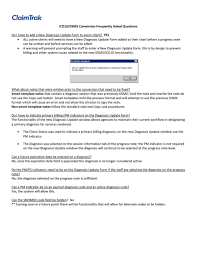 Claimtrak Icd10 Dsm5 Frequently Asked Questions Page 2 3