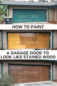 Garage Door To Look Like Stained Wood