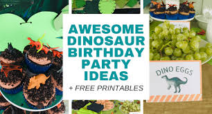easy diy dinosaur birthday party ideas