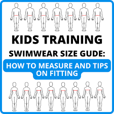 kid s training swimwear sizing guide