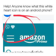 app is a solid white heart notification