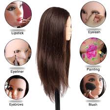 26 28 long hair mannequin head with