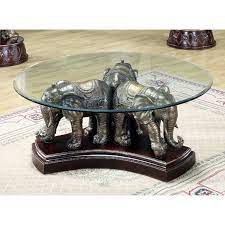 Elephant Sculpture Cocktail Table