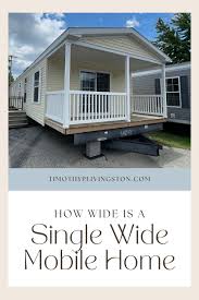 how wide is a single wide mobile home