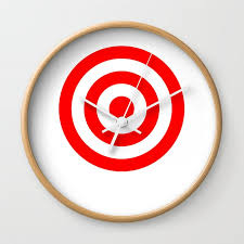Bullseye Target Red White Shooting