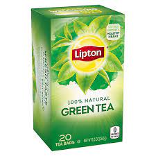 lipton 100 natural green tea bags