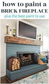 how to paint a brick fireplace the