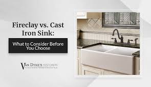 fireclay vs cast iron sink pros cons