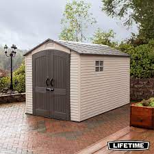 I generally keep all my gardening tools or bulky items inside to free up the garage. Lifetime 7ft X 12ft 2 1 X 3 6m Outdoor Storage Shed With Windows Costco Uk