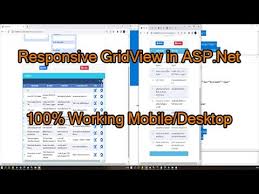 working responsive gridview in asp net