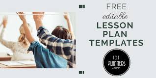 free lesson plan template word