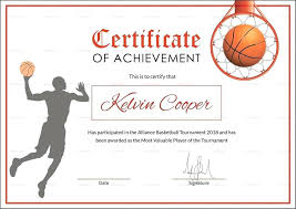 Basketball Certificate Template Free Bettylin Co