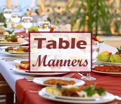 dinner service table manners