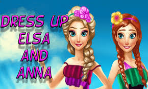 free dress up elsa and anna to summer