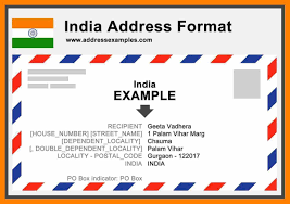 Letter Envelope Format C O Address 650458 India On Acover