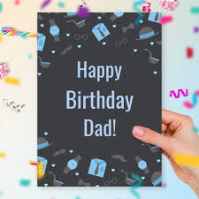 I was after something a little bit more sentimental than usual as my sisters usually go for the humour based cards. Birthday Card For The Greatest Dad Template Editable Online
