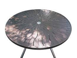 R 48p Round Aluminum Patio Table