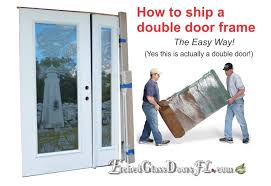A Double Door And Door Frame