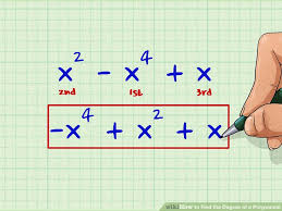 How To Find The Degree Of A Polynomial 14 Steps With Pictures